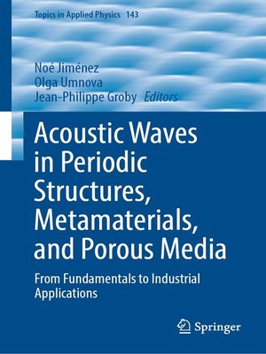 cover image of Acoustic Waves in Periodic Structures, Metamaterials, and Porous Media